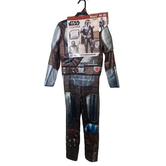 Star Wars Mandalorian 3 Piece Costume Boys Size 8 Medium - Picture 1 of 6